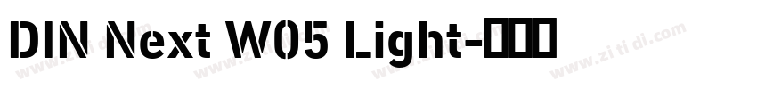 DIN Next W05 Light字体转换